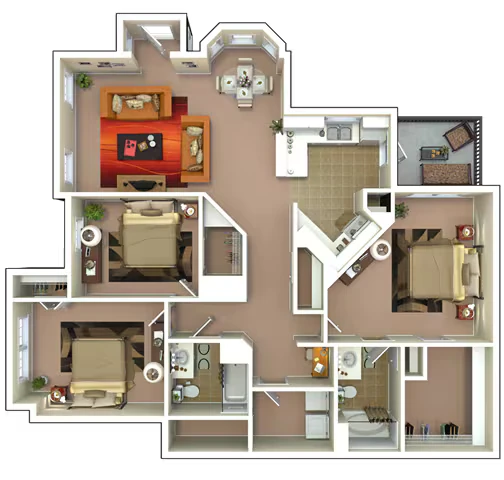 C1GR - Newly Renovated with Attached Garage 3006 floor plan